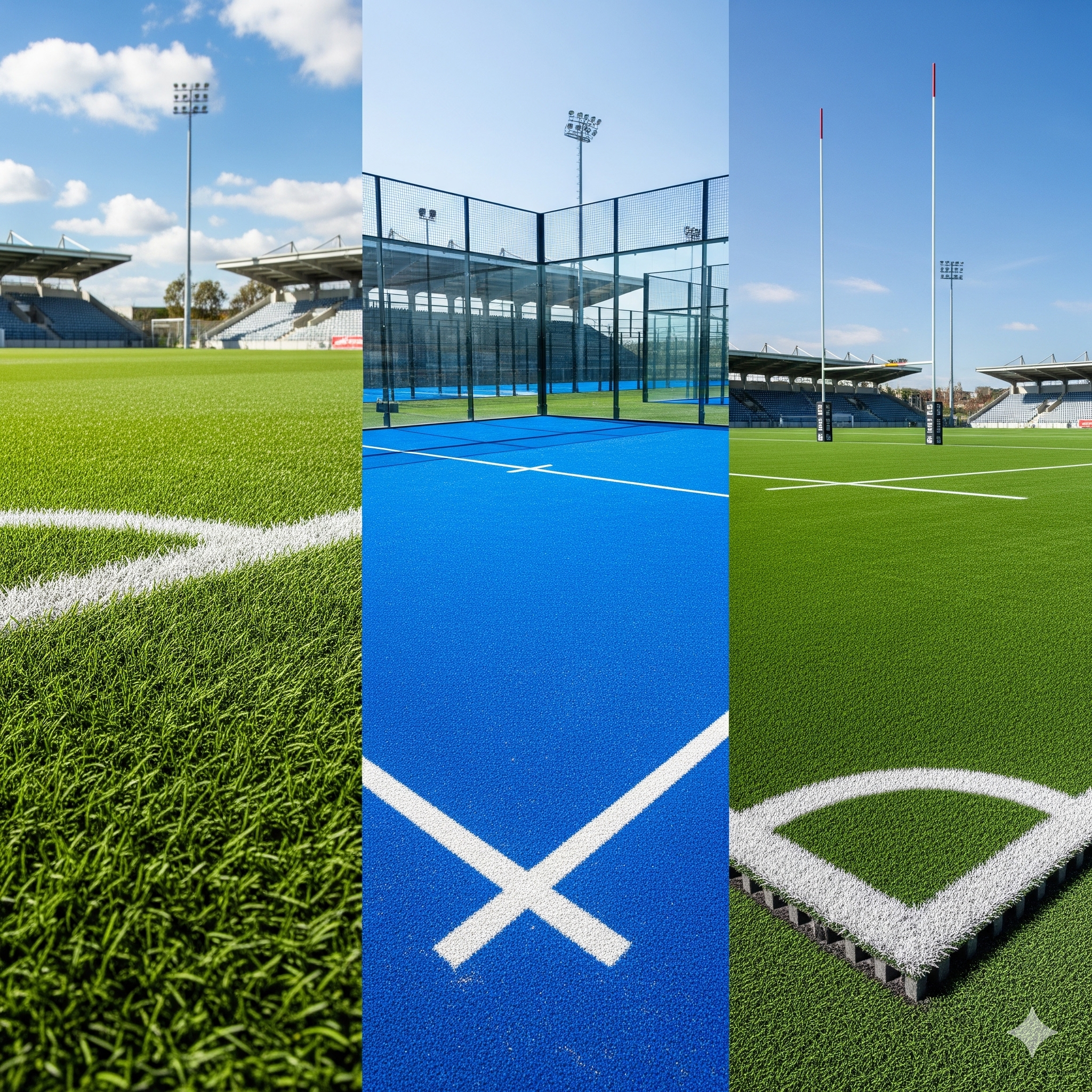 Tipos de césped artificial deportivo